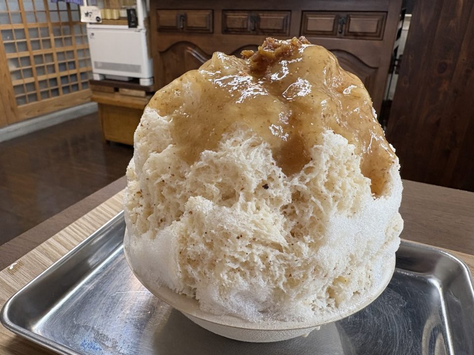 ★「ponrick（ポンリック）」かき氷シーズンスタート！「ラムミルクいちじく シナモンあり」@鹿児島県鹿児島市 天文館 照国神社