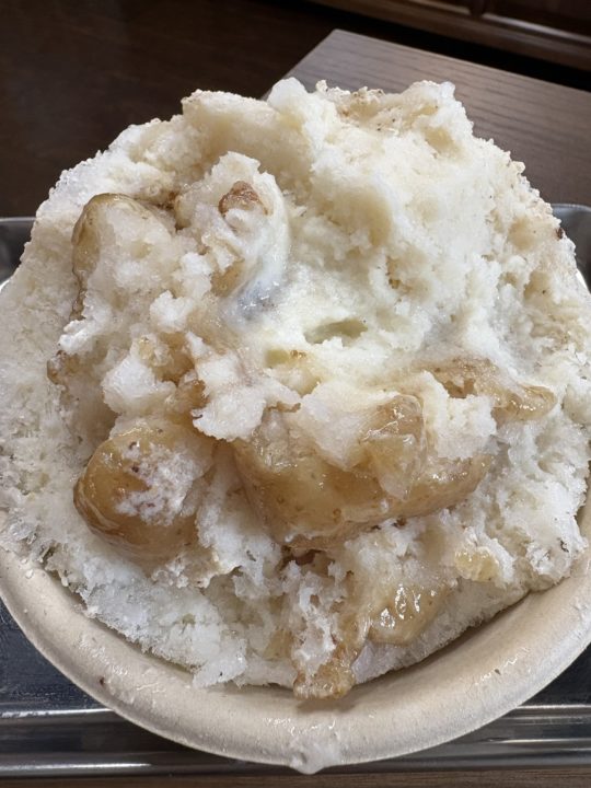 ★「ponrick（ポンリック）」かき氷シーズンスタート！「ラムミルクいちじく シナモンあり」@鹿児島県鹿児島市 天文館 照国神社