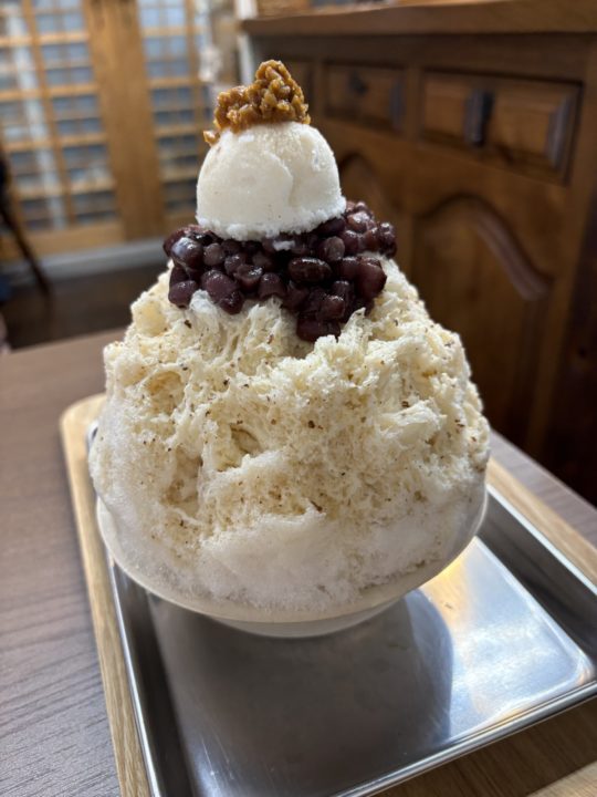 ★「ponrick（ポンリック）相変わらず妖艶な味がたまらないかき氷「ラムミルクあずき」@鹿児島県鹿児島市 天文館や照国神社近く