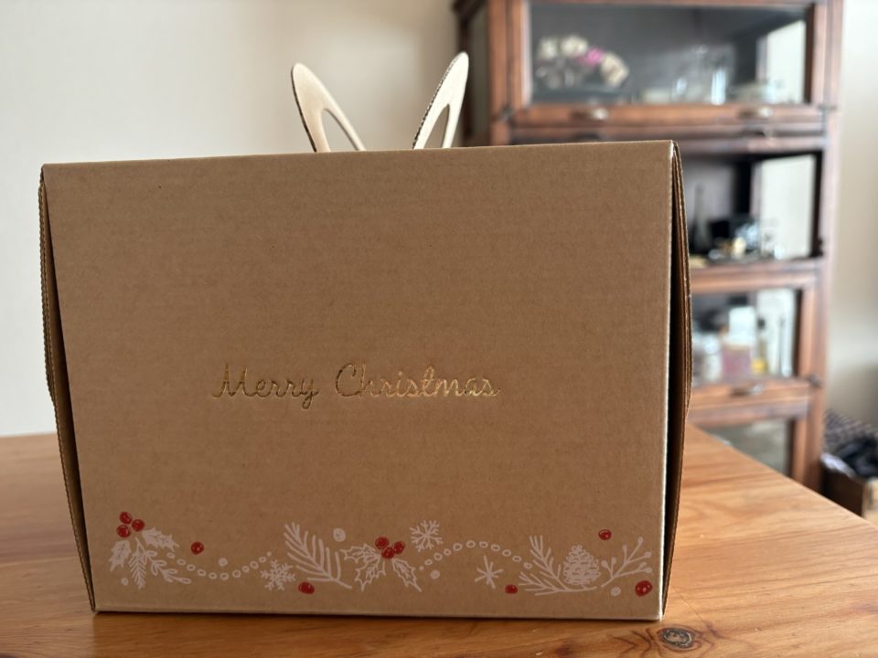 ★クリスマスケーキに、数年ぶりのホールケーキ！贅沢して大きいのにしました！「spoon（スプーン）」さんのいちごのフレジェ！@鹿児島県鹿児島市