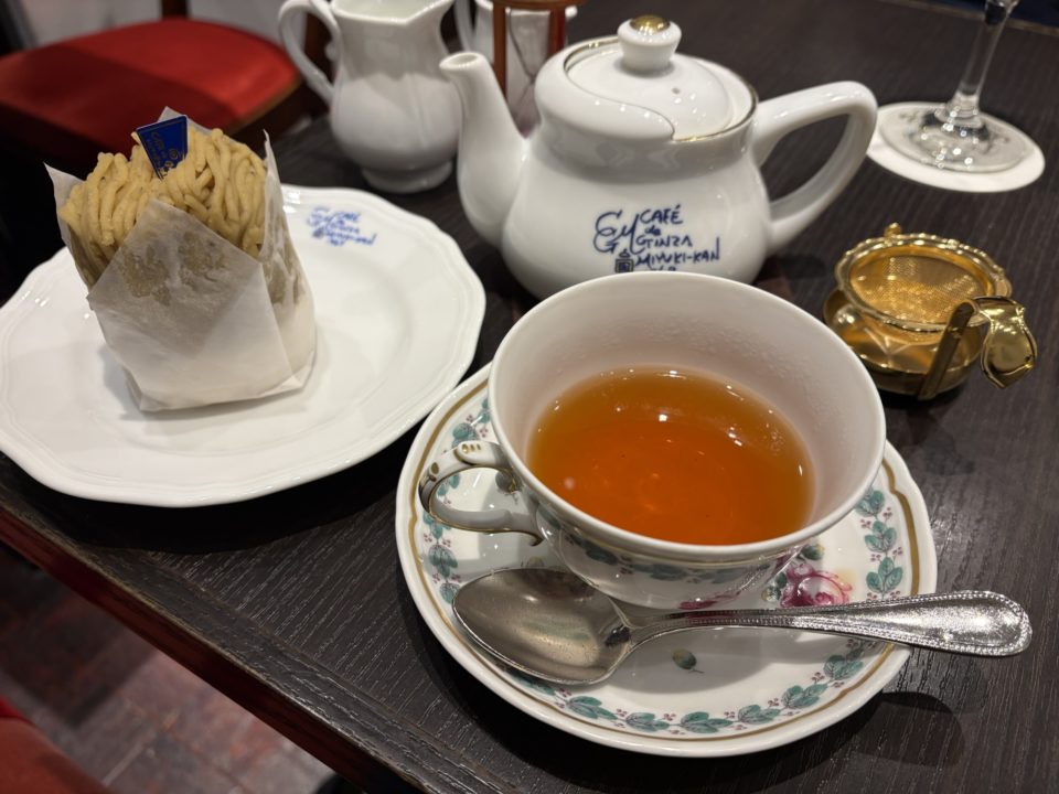 「カフェ・ド・銀座みゆき館（CAFE de GINZA MIYUKIKAN）立川ルミネ店」ポイントカード得点で和栗のモンブラン堪能！