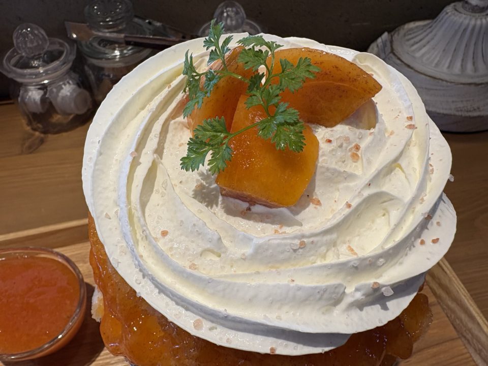 洋なし マスカルポーネブリュレ・柿氷・トリュフ香るマッシュルームスープ「カフェ&雑貨 フルール」@鹿児島県霧島市 かき氷