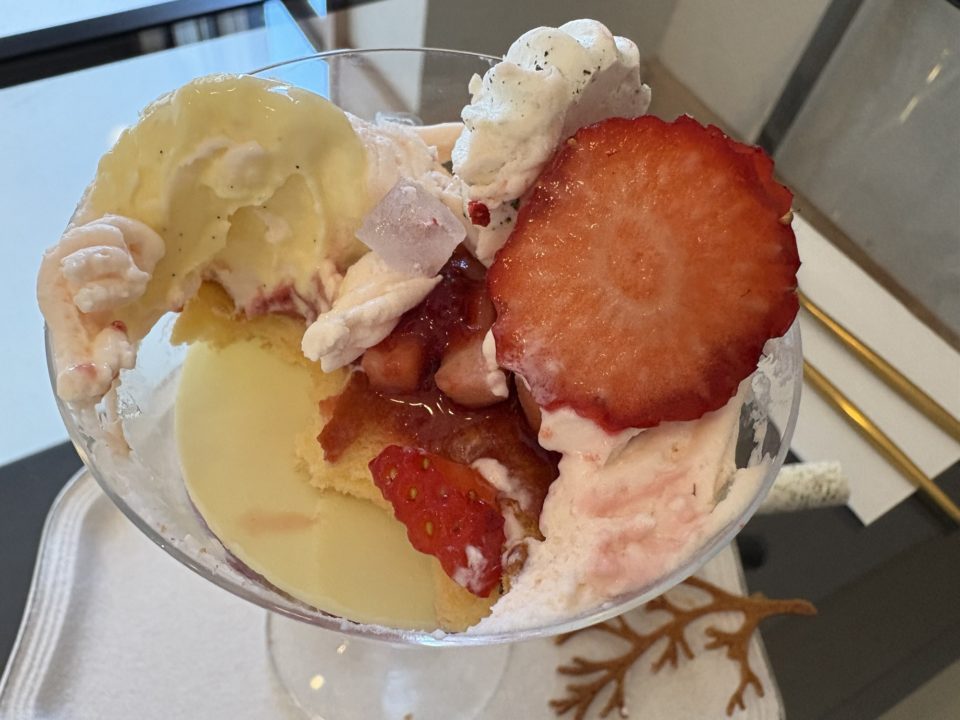 ★桜と苺のスフレどら焼き風パフェ「Ten coffee and bake（テンコーヒーアンドベイク）」＠宮城県多賀城市 3月