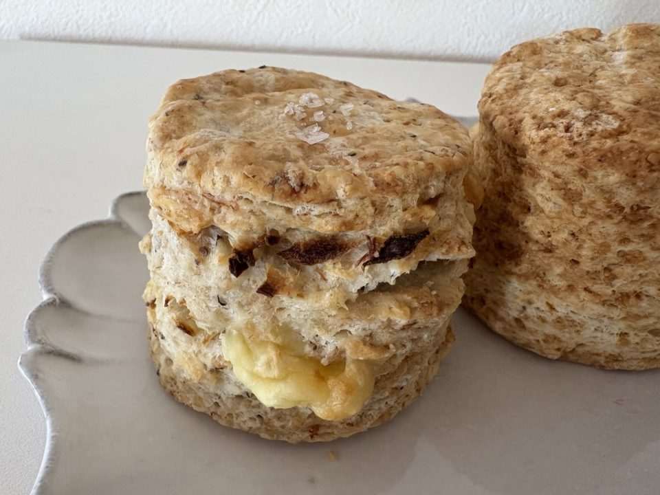 スコーン ベーコンチーズ・プレーン/satomi kiln(サトミキルン)@宮城県仙台市 2月