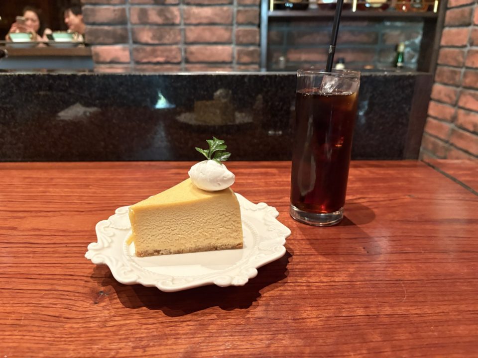 鹿児島産鯛とキノコ、ブロッコリーのクリームパスタ・スイートポテトのチーズケーキ「珈琲 沐草（コーヒーもくそう）/旧鹿児島民芸館」@鹿児島県鹿児島市