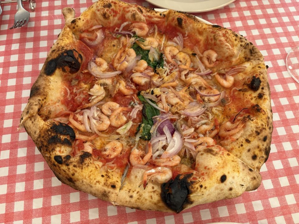 芝エビ・しらすマリナーラ、マイス／Pizzeria MARU（ピッツェリアマル）@鹿児島県鹿児島市 